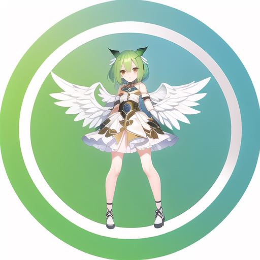 1girl,green hair, white wings,{masterpiece},{best quality},extremely detailed CG,original, extremely detailed wallpaper, s-2523504250.png